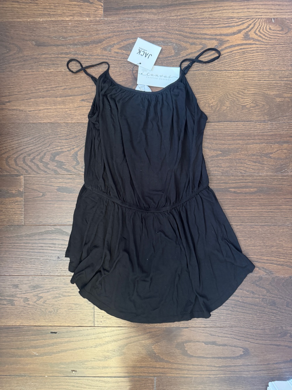 Jack by BB Dakota Black Spaghetti Strap Tank Top